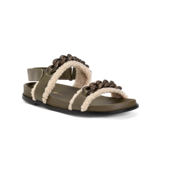 PAULA TORRES Moss Handmade In Brazil Leather Parma Flats - Picture 1 of 2